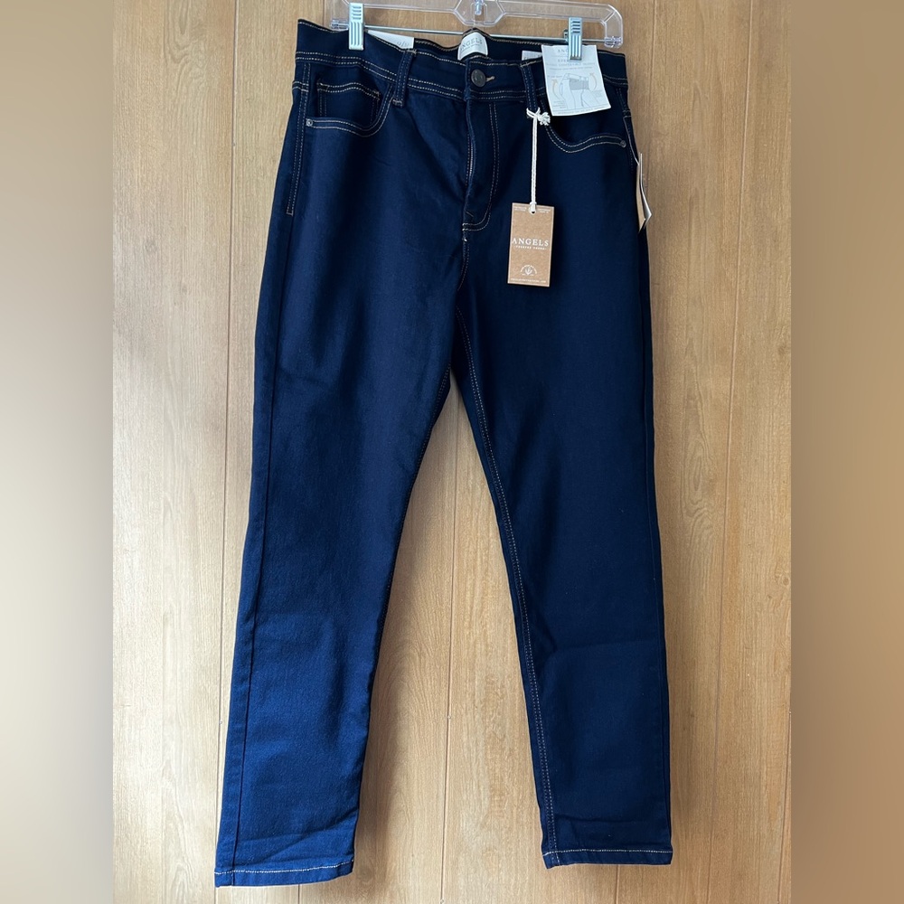 Angels Forever Young Women's Skinny Jeans - Dark Blue Size 12/31